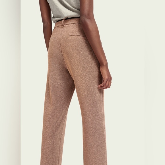 Scotch & Soda Wide Leg Stretch Metallic Pants - Picture 5 of 9